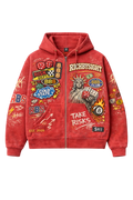TOTAL CHAOS HOODIE RED